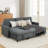  Bergvin 74.8" Upholstered Sleeper Sofa -1020432139