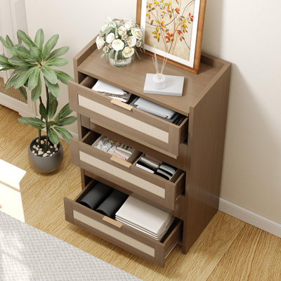 Commode 5 tiroirs 46 po, commode Boho