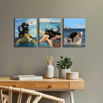 3 Piece Wrapped Canvas Wall Art