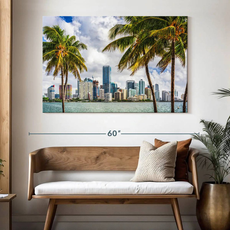 Ravi, centre-ville tropical de Miami, H 34 po x l 51 po