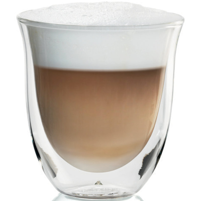 De'Longhi set of 2 Cappuccino Double Wall Thermal Glasses