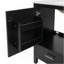 Meuble-lavabo noir 72 po avec lavabo en céramique, portes à fermeture douce, tablettes de rangement doubles et tiroir divisé - Armoire de salle de bain moderne avec beaucoup de rangement-867107984-867107998