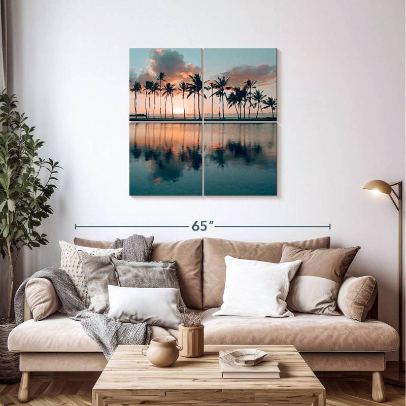 Gillard Big Island Palms, H 38 po x l 38 po
