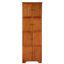 Armoire de rangement élégante à 8 portes avec 4 tablettes - Améliorez le style de votre maison en chêne pour ajouter une touche d'élégance à