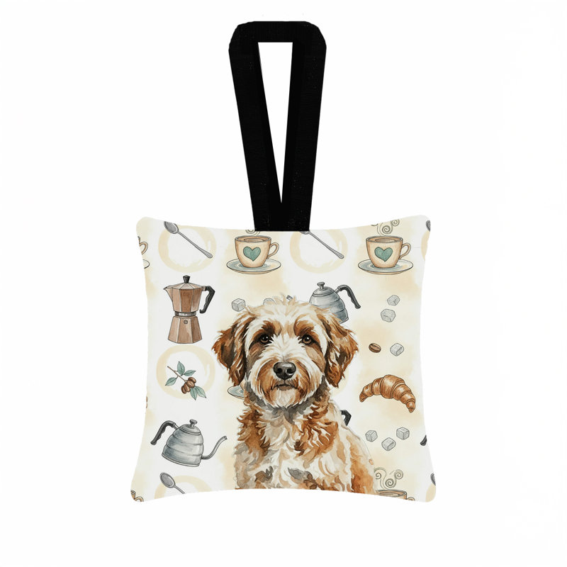 Ornement suspendu en tissu pour bar à café Lagotto Romagnolo 3,5 x 3,5, Lagotto Romagnolo