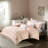Modern Twin/twin Xl Comforter With Blush And Glittering Gold For Feature