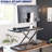 Black Single Top Desk Riser