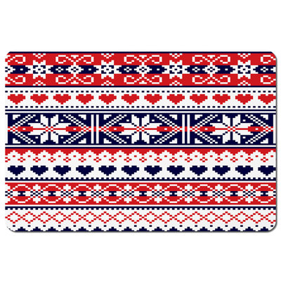 Frank Wood/Bamboo, Polyester Geometric Rectangle Placemat