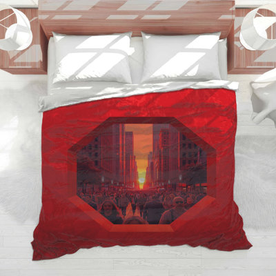 Édredon Red City Sunset