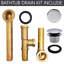 Ensemble de drain de baignoire 14 "en laiton calibre 14 avec un débordement sans trou-37405645
