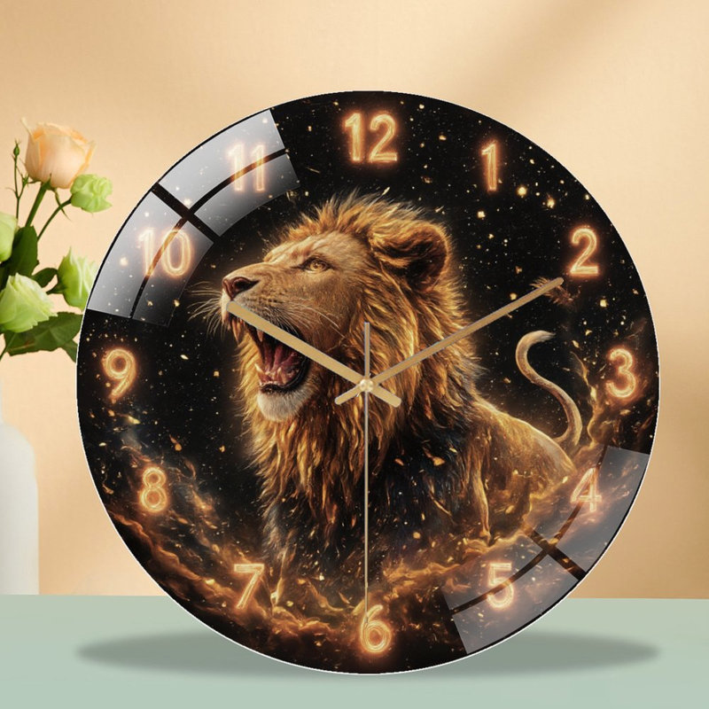 Horloge murale en verre 12 po