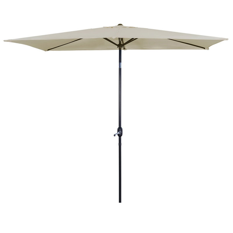 Parasol de marché rectangulaire 10 pi x 6 pi 5 po Laborde, Beige