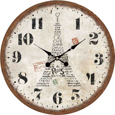 Close Wood Wall Clock
