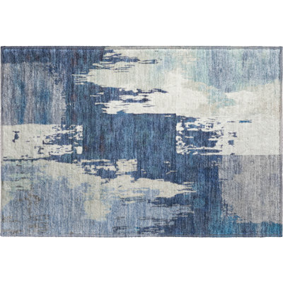 Premium Machine Washable Mayfield AMF2347 Abstract Rug