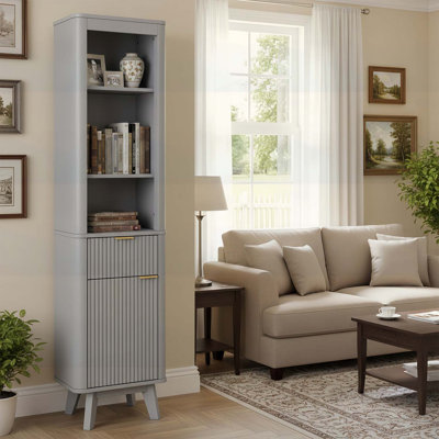 Tall Bathroom Storage Cabinet,for Bathroom,Living Room,Entryway and Kitchen