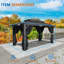 Pavillon de jardin rigide 10 x 12 avec toit double en acier galvanisé, pavillon de spa （3,0）-108648736