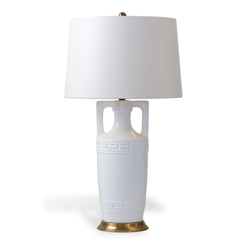 Lampe de table blanche 34 po Regency