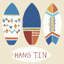 Perrone «Surf's Up! «I», reproduction sur toile tendue-2811590