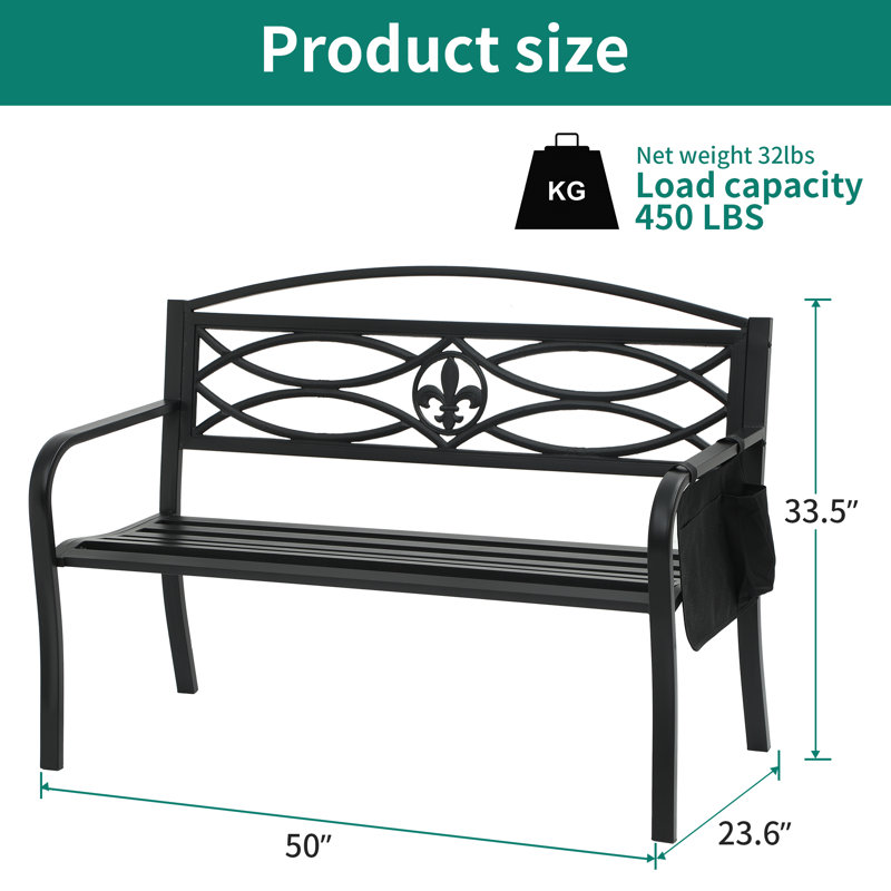 Steel Outdoor Bench