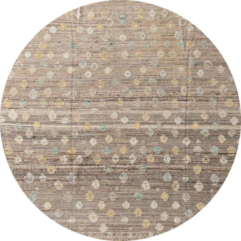 Abstract Indoor Rug, Round 7'