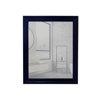 Kampbell Solid Wood Rectangle Wall Mirror