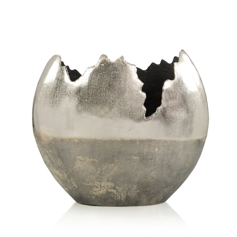 Vase Matterport, Argent argent, H 15,75 po x l 6 po x P 7 po