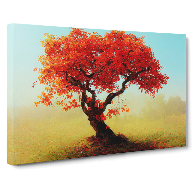 Picturesque Apple Tree - Wrapped Canvas Print, 35cm H x 50cm W x 3cm D
