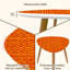 Ensemble de 2 tables basses gigognes Triangle