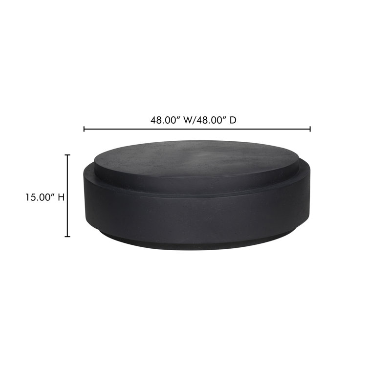COSMO OUTDOOR COFFEE TABLE BLACK, Black