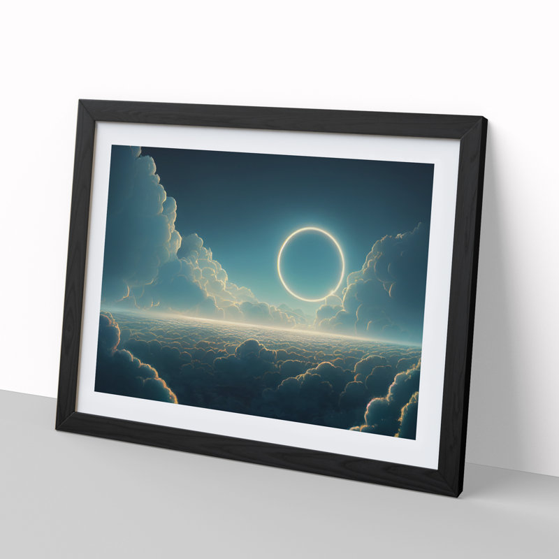 Clouds in the Sky - Framed Print, Black, 34cm H x 46cm W x 2cm D
