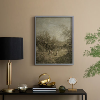 Vintage Landscape CLXXVI Framed Print - Solid Wood