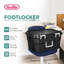 Contenant de rangement en plastique 14 pi avec couvercle Sterilite Footlocker, noir, paquet de 8