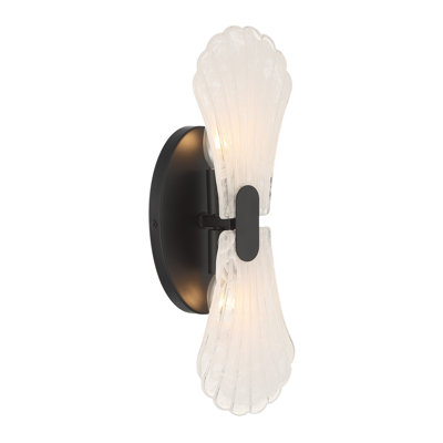 Bancroft 2-Light Wall Sconce in Matte Black