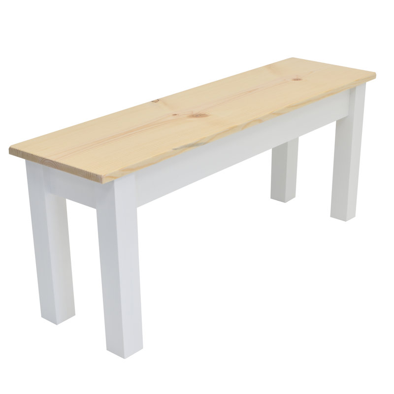 Jarrard Solid Wood Bench, 17" H x 30" W x 12" D