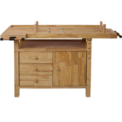Établi en bois pour atelier et maison