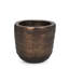 Grand vase de plancher en métal doré Aivana-1978868820