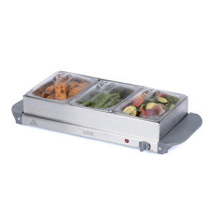 Daewoo Small Electric Buffet Server 4.5 L Food and Plate Warmer