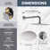 9-Spray Patterns With 1.8 GPM 10 In. Wall Mount Shower System With Two Showerhead In Polished Chrome