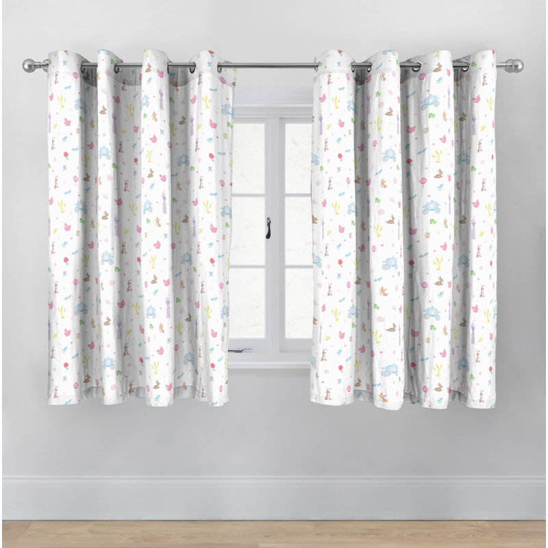 Disney Princess 'Cut Paper' Eyelet Window Curtains - 2 Panels, 168 W x 137 D cm