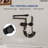 Wall Mount Kitchen Sink Faucet with Side Spray, 2-Hole Kitchen Faucet-105504904