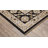Abena Traditonal Bordered Floral Black/ Beige Wool Blend Area Rug-1033280879