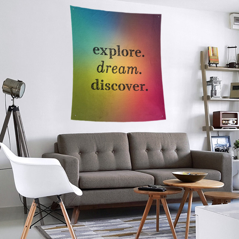Tapisserie de polypropylène discover de rêve en polyester, H 60 po x l 51 po, Arc-en-ciel