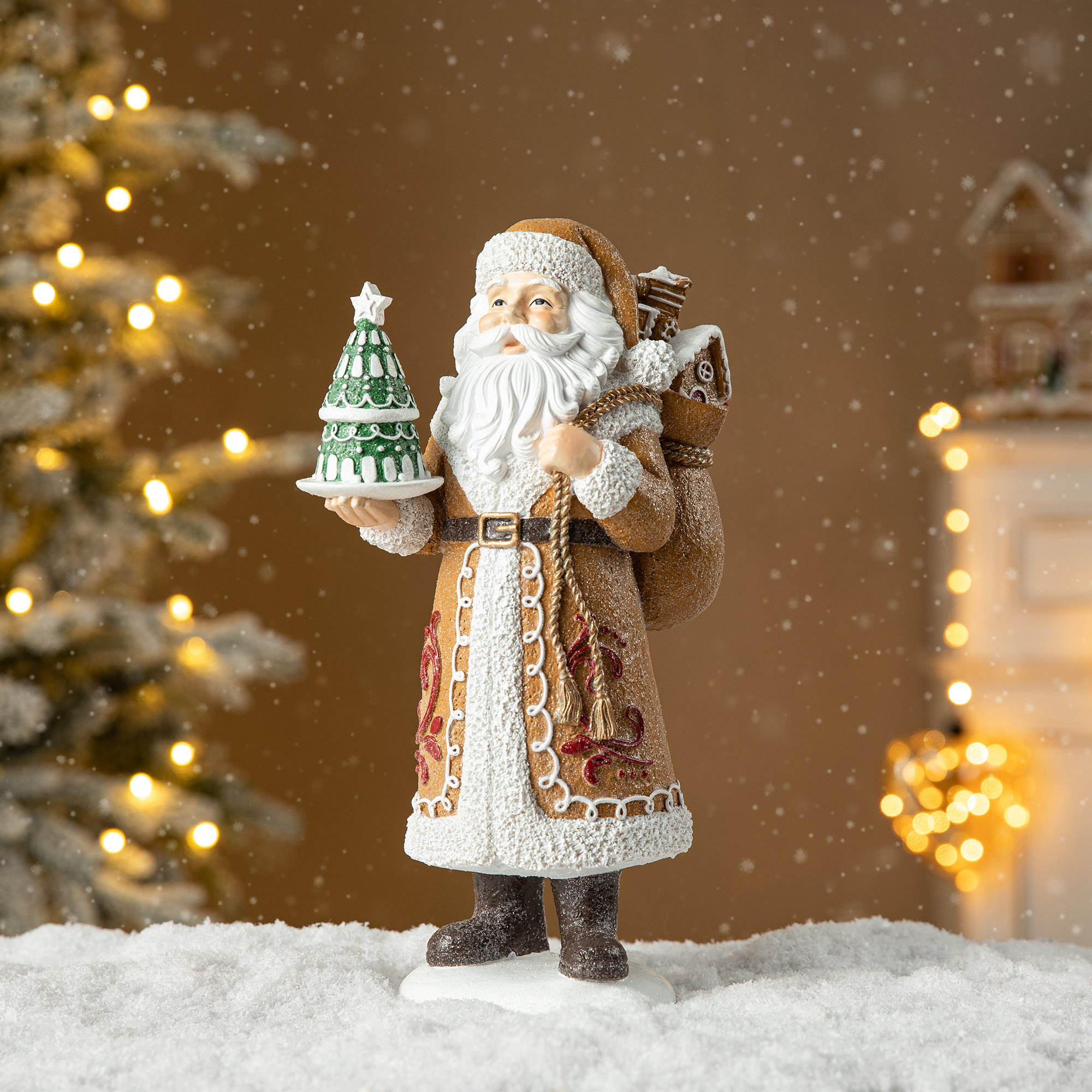 The Holiday Aisle® 11.5 H Resin Christmas Santa Figurine Table Decor | Wayfair
