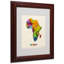« africa aquarelle map » par michael tompsett, impression encadrée encadrée-11810800-19449039