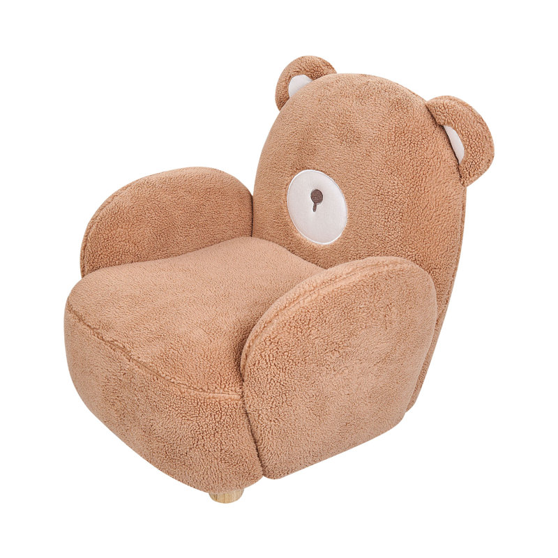 Domingue Upholstered Armchair, Brown