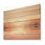 «Pink and Golden Evening Glow Sunset» - Coucher de soleil côtier sur bois-1218170970
