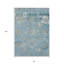 Tapis bleu sarcelle et turquoise 8 'X 10'
