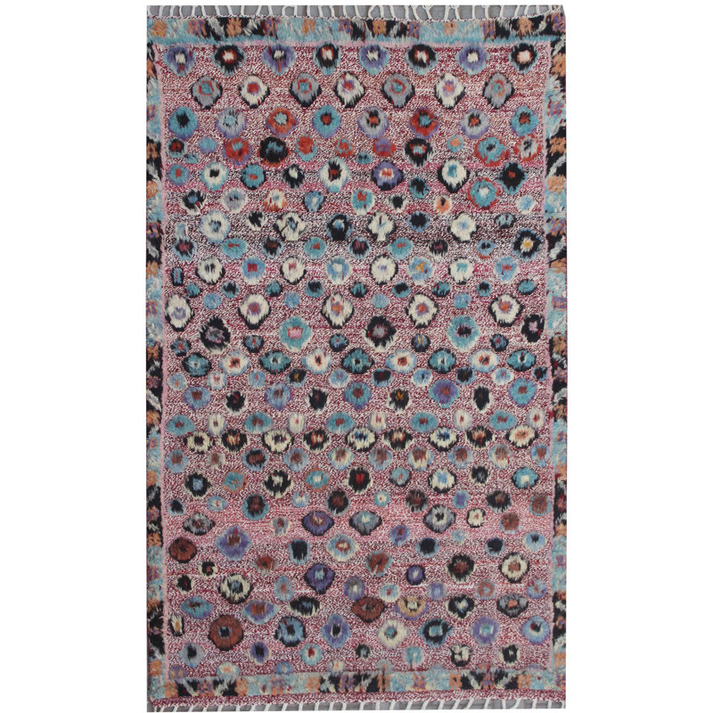 Geometric Hand Knotted 136cm X 225cm Area Rug
