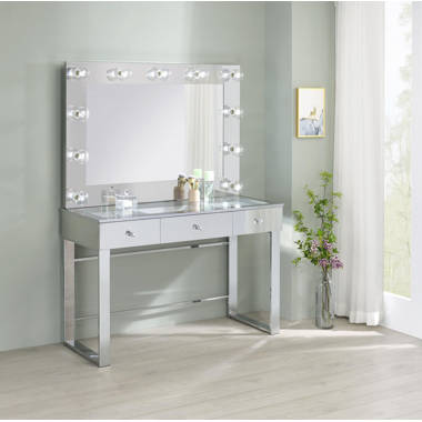 Slaystation® Clear Top Plus Premium Vanity Table