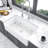 30 Inch Apron - Front White Ceramic Kitchen Sink, Reversible Design For Flexibility, 304 Stainless Steel Dish Grid And Basket Strainer, Scratch Surface Single Bowl Construction Quality, Stain Use